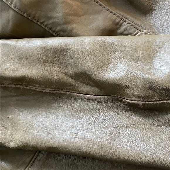 Green Michael Kors Leather Jacket - Picture 6 of 7